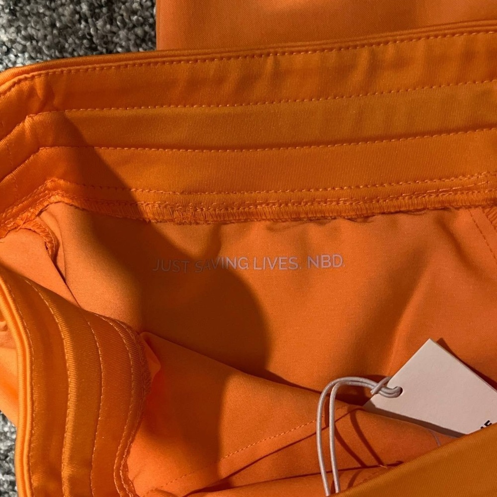 FIGS Zamora Jogger Scrub Pants Women's Orange NWT Drawstring Joggers 5XL - Picture 9 of 9